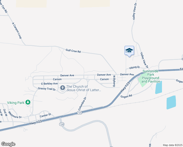 map of restaurants, bars, coffee shops, grocery stores, and more near 311 Denver Avenue in East Carbon