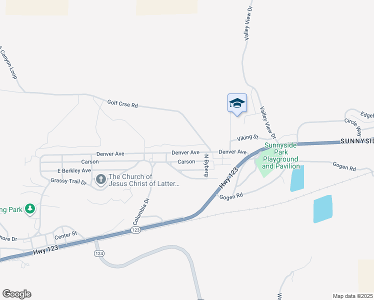 map of restaurants, bars, coffee shops, grocery stores, and more near 333 Denver Avenue in East Carbon