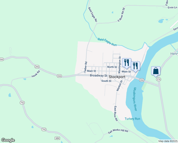 map of restaurants, bars, coffee shops, grocery stores, and more near 1595 Main St in Stockport