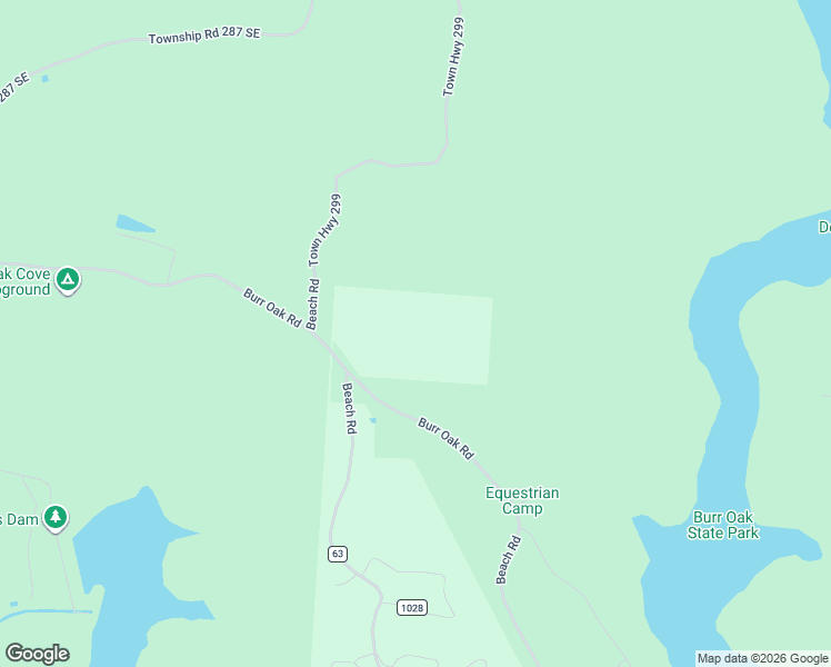 map of restaurants, bars, coffee shops, grocery stores, and more near 11994 Burr Oak Road in Glouster