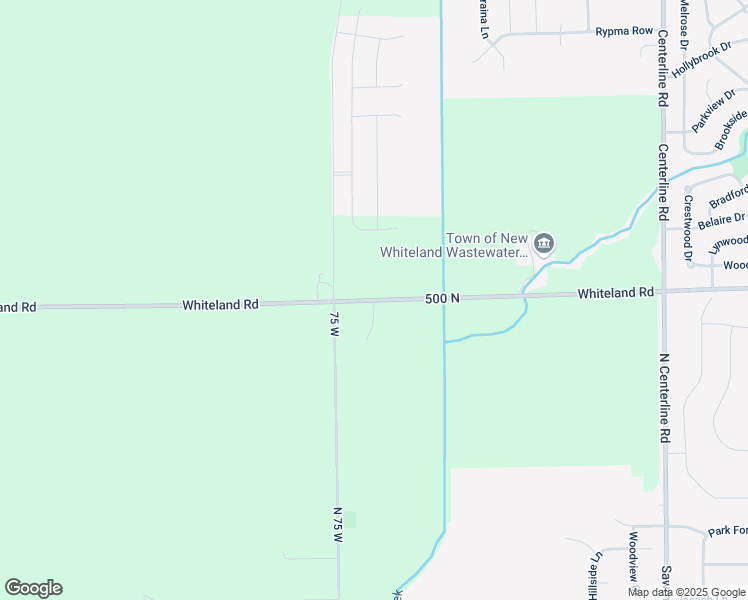 map of restaurants, bars, coffee shops, grocery stores, and more near 657 Whiteland Road in Whiteland