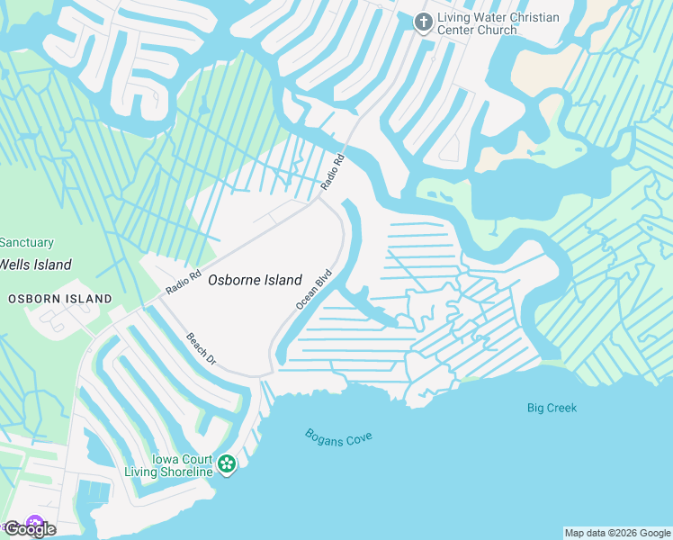 map of restaurants, bars, coffee shops, grocery stores, and more near 35 Ocean Boulevard in Little Egg Harbor Township