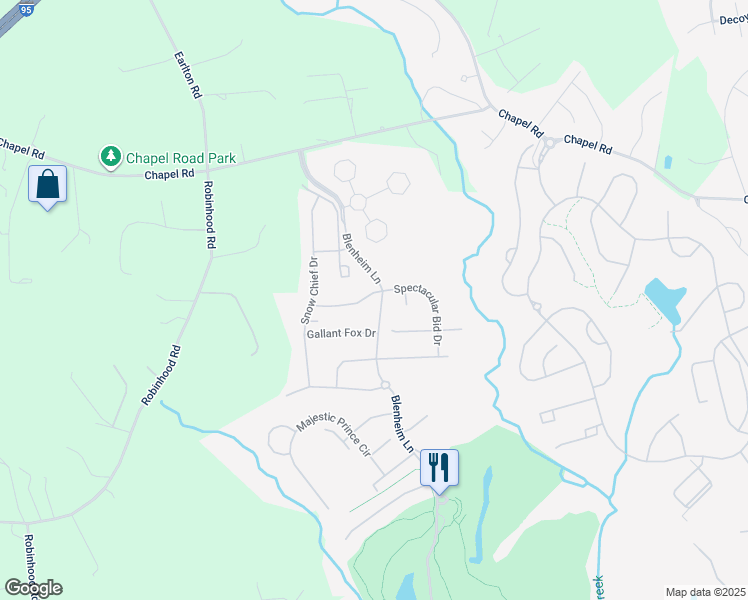 map of restaurants, bars, coffee shops, grocery stores, and more near 201 Secretariat Drive in Havre de Grace