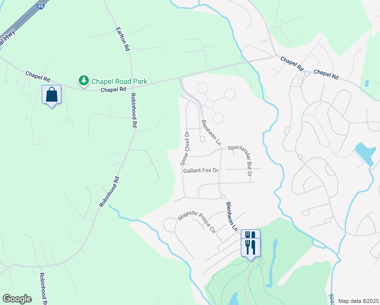 map of restaurants, bars, coffee shops, grocery stores, and more near 204 Secretariat Drive in Havre de Grace