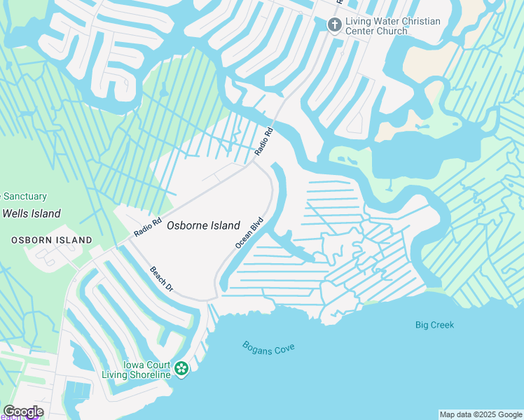 map of restaurants, bars, coffee shops, grocery stores, and more near 26 Ocean Boulevard in Little Egg Harbor Township