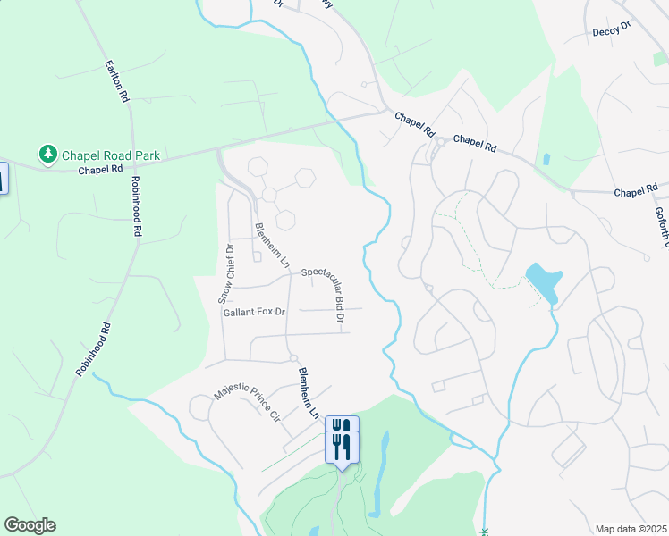 map of restaurants, bars, coffee shops, grocery stores, and more near 218 Spectacular Bid Drive in Havre de Grace