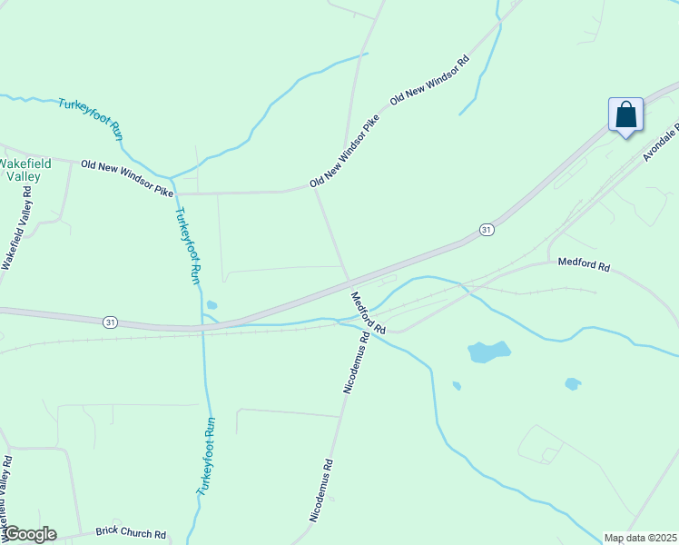 map of restaurants, bars, coffee shops, grocery stores, and more near 854 Medford Road in New Windsor