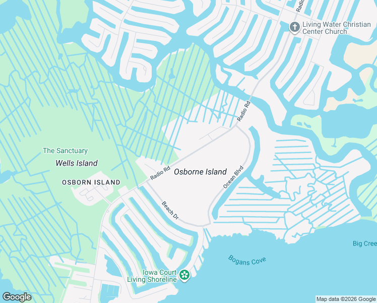 map of restaurants, bars, coffee shops, grocery stores, and more near 1298 Radio Road in Ocean County