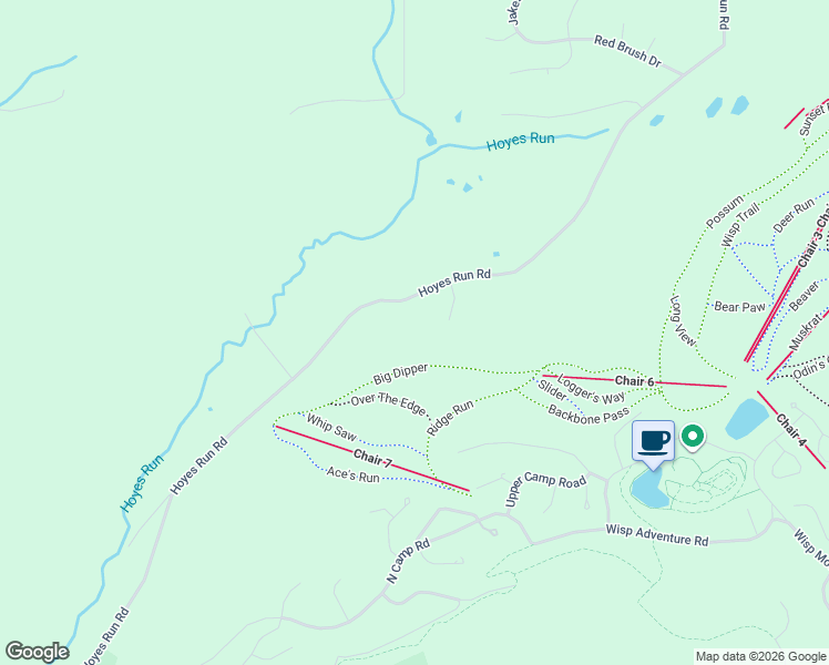 map of restaurants, bars, coffee shops, grocery stores, and more near 2228 Hoyes Run Road in McHenry