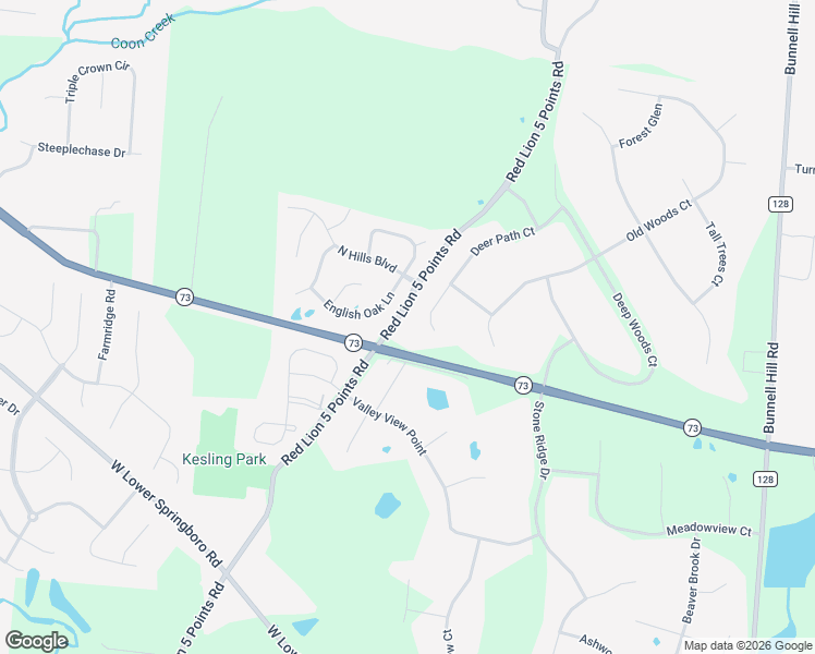 map of restaurants, bars, coffee shops, grocery stores, and more near 7545 Deer Path Court in Springboro