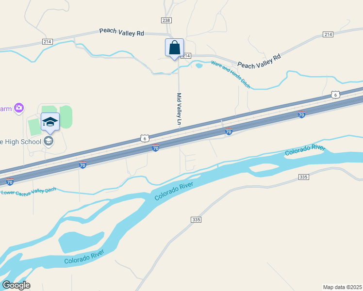 map of restaurants, bars, coffee shops, grocery stores, and more near Interstate 70 in Silt