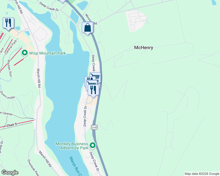map of restaurants, bars, coffee shops, grocery stores, and more near 141 Timber Ridge Road in McHenry