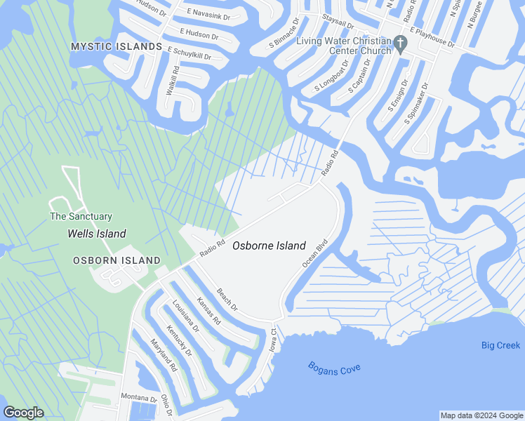 map of restaurants, bars, coffee shops, grocery stores, and more near 1298 Radio Road in Ocean County