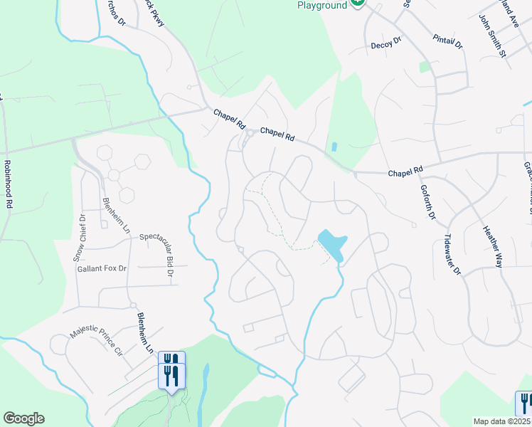 map of restaurants, bars, coffee shops, grocery stores, and more near 114 Flying Ebony Place in Havre de Grace