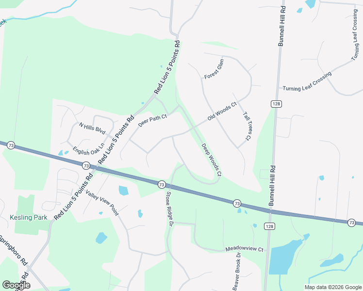 map of restaurants, bars, coffee shops, grocery stores, and more near 7682 Old Woods Court in Springboro
