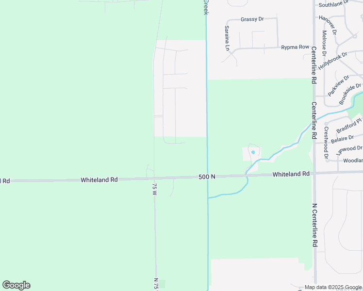 map of restaurants, bars, coffee shops, grocery stores, and more near 75 West Street in New Whiteland