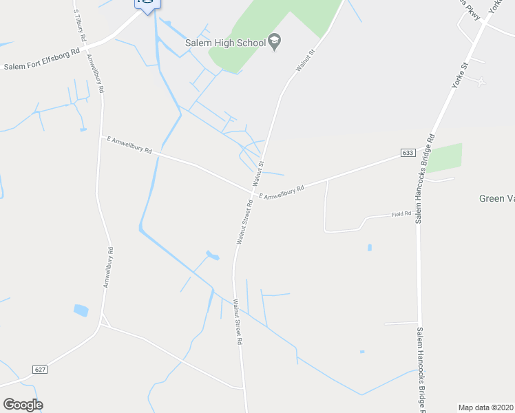 map of restaurants, bars, coffee shops, grocery stores, and more near 71 East Amwellbury Road in Salem