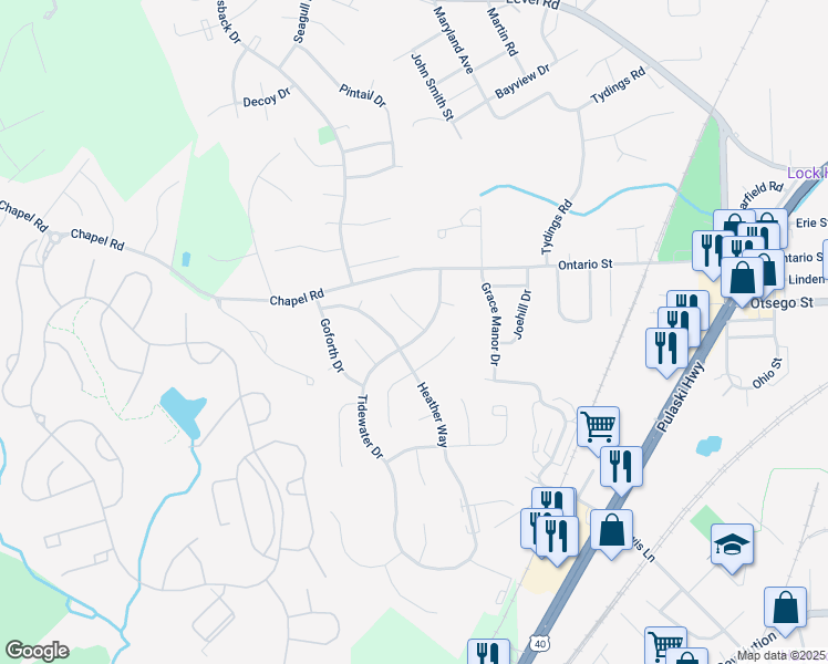 map of restaurants, bars, coffee shops, grocery stores, and more near 101 Susquehanna Court in Havre de Grace