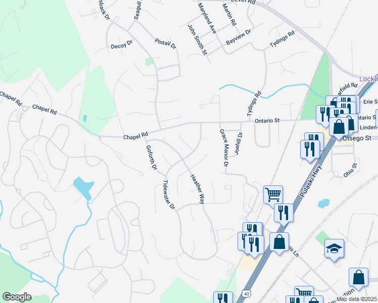 map of restaurants, bars, coffee shops, grocery stores, and more near 101 Susquehanna Court in Havre de Grace
