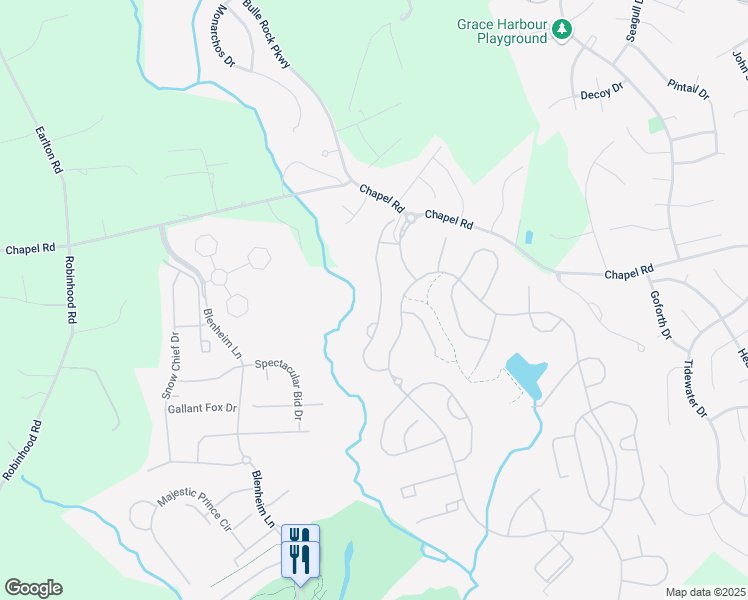 map of restaurants, bars, coffee shops, grocery stores, and more near 152 Touch of Gold Drive in Havre de Grace