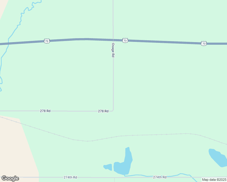 map of restaurants, bars, coffee shops, grocery stores, and more near Osage Road in Atchison