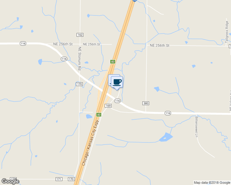 map of restaurants, bars, coffee shops, grocery stores, and more near 7812 Highway 116 in Lathrop