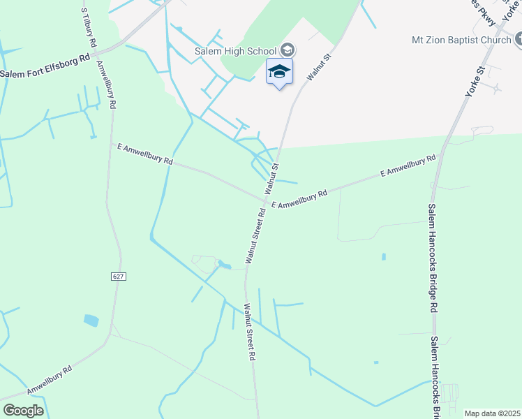 map of restaurants, bars, coffee shops, grocery stores, and more near 71 East Amwellbury Road in Salem