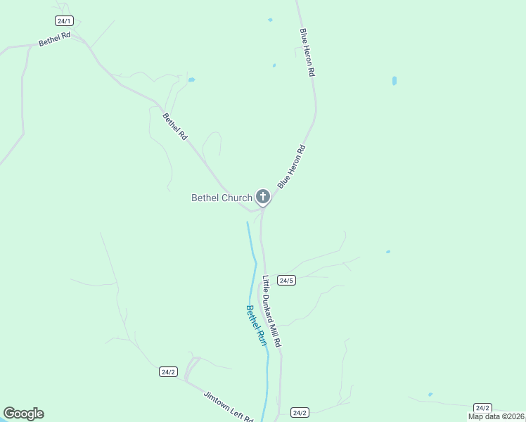 map of restaurants, bars, coffee shops, grocery stores, and more near Bland Hollow Road in Fairview