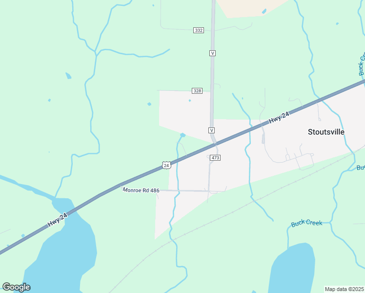 map of restaurants, bars, coffee shops, grocery stores, and more near 33110 U.S. 24 in Stoutsville