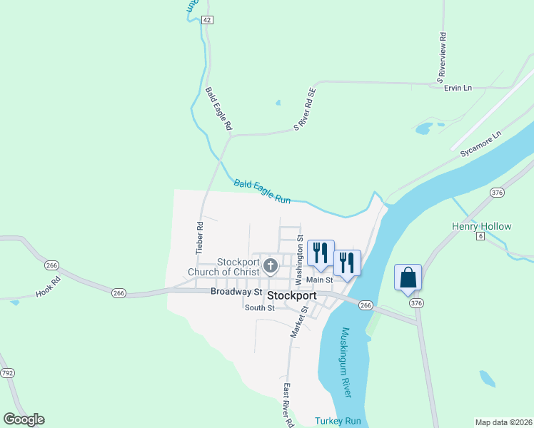 map of restaurants, bars, coffee shops, grocery stores, and more near 3135 Franklin Street in Stockport