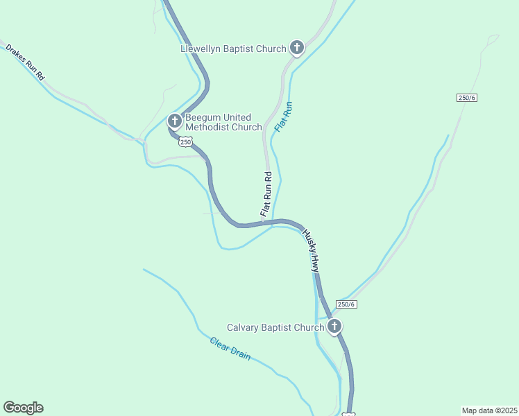 map of restaurants, bars, coffee shops, grocery stores, and more near 21 Flat Run Road in Mannington