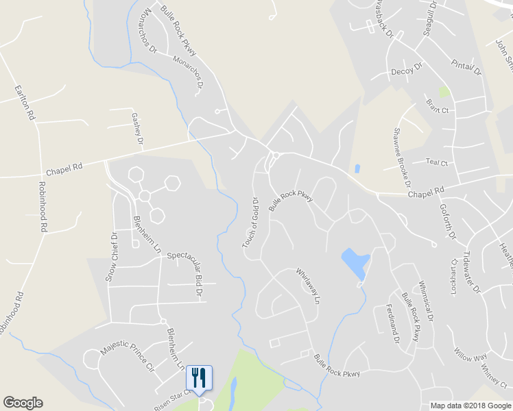map of restaurants, bars, coffee shops, grocery stores, and more near Touch of Gold Drive in Havre de Grace