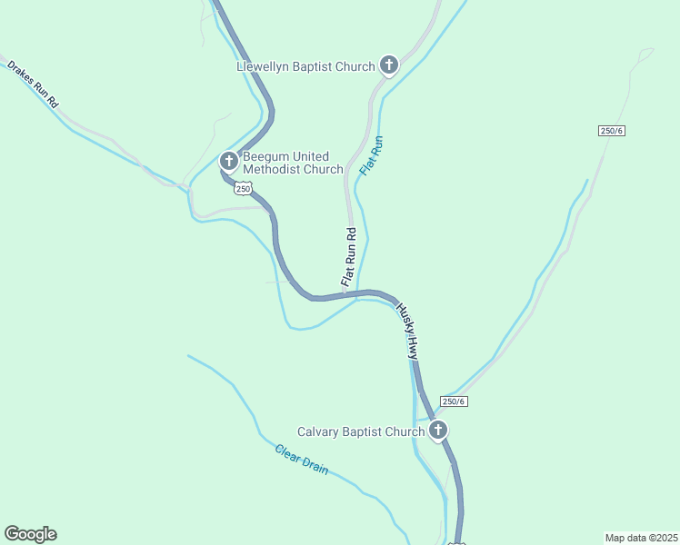 map of restaurants, bars, coffee shops, grocery stores, and more near 21 Flat Run Road in Mannington