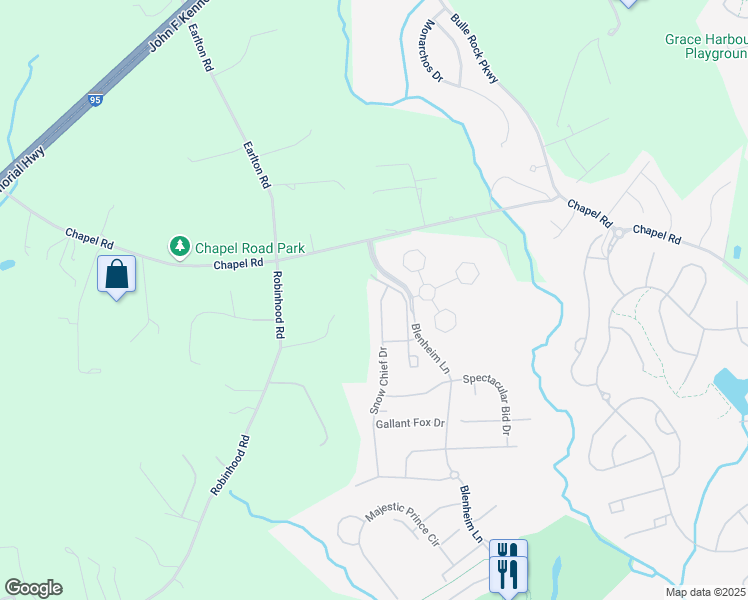 map of restaurants, bars, coffee shops, grocery stores, and more near 100 Snow Chief Drive in Havre de Grace