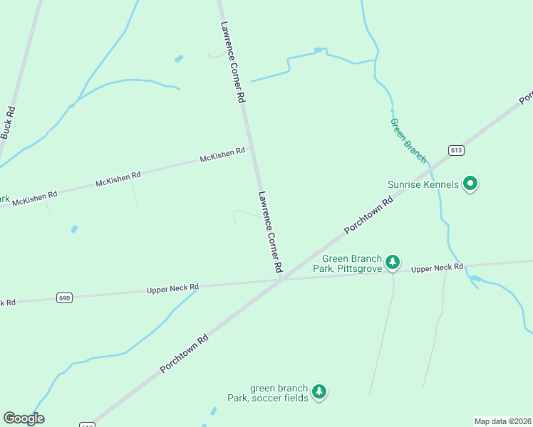 map of restaurants, bars, coffee shops, grocery stores, and more near 575 Lawrence Corner Road in Elmer