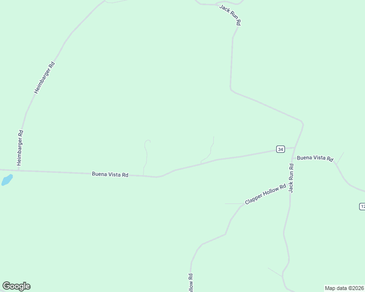 map of restaurants, bars, coffee shops, grocery stores, and more near 20572 Buena Vista Road in Rockbridge