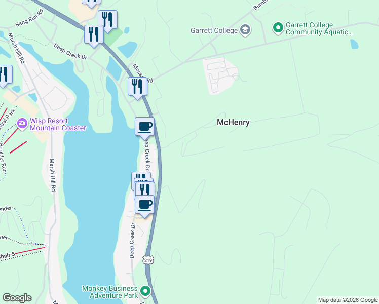 map of restaurants, bars, coffee shops, grocery stores, and more near 157 Fair Gate Road in McHenry