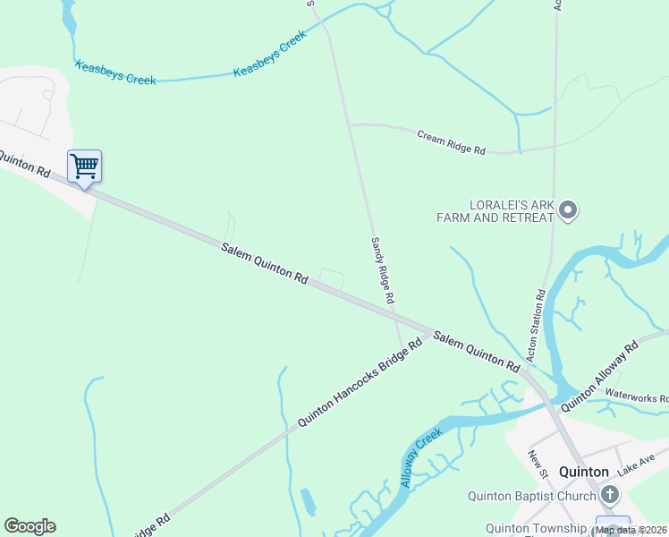 map of restaurants, bars, coffee shops, grocery stores, and more near 842 Salem Quinton Road in Salem