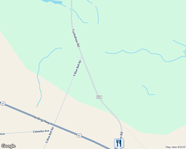 map of restaurants, bars, coffee shops, grocery stores, and more near 726 Tuckahoe Road in Vineland