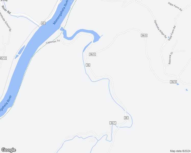 map of restaurants, bars, coffee shops, grocery stores, and more near 873 Opekiska Road in Fairmont