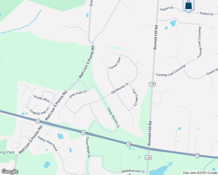 map of restaurants, bars, coffee shops, grocery stores, and more near 7917 Woodbridge Court in Springboro