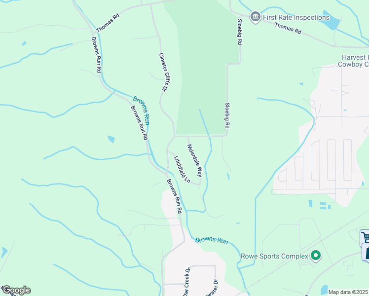 map of restaurants, bars, coffee shops, grocery stores, and more near 6581 Niderdale Way in Middletown