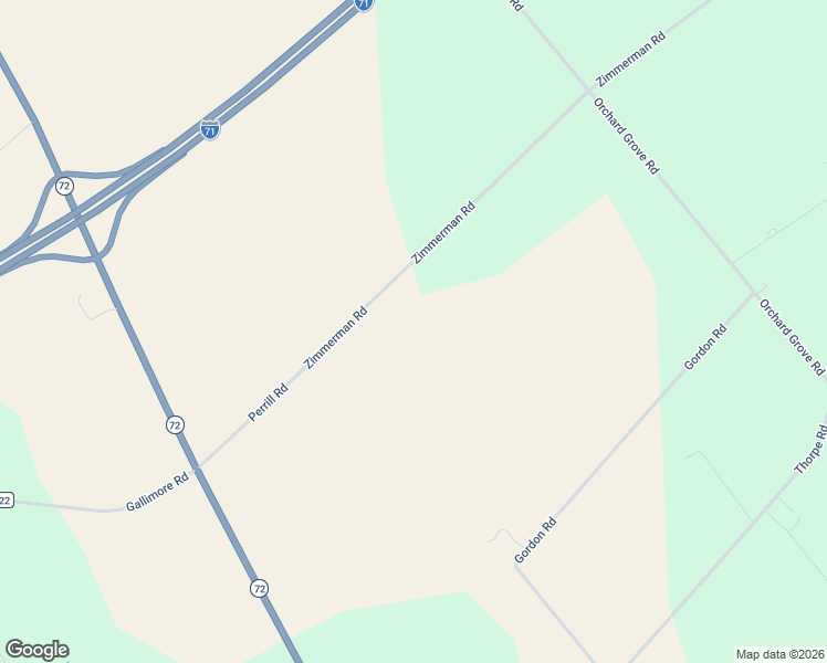 map of restaurants, bars, coffee shops, grocery stores, and more near 6255 Zimmerman Rd in Sabina