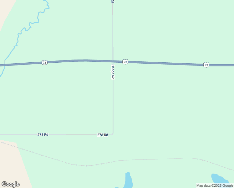 map of restaurants, bars, coffee shops, grocery stores, and more near 7451 Osage Road in Atchison