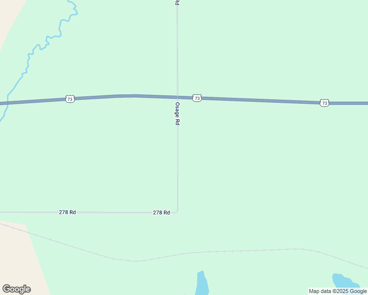 map of restaurants, bars, coffee shops, grocery stores, and more near 7451 Osage Road in Atchison