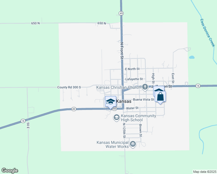 map of restaurants, bars, coffee shops, grocery stores, and more near 204 Lafayette Street in Kansas