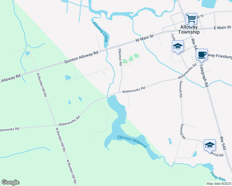 126 Waterworks Road, Alloway NJ Walk Score