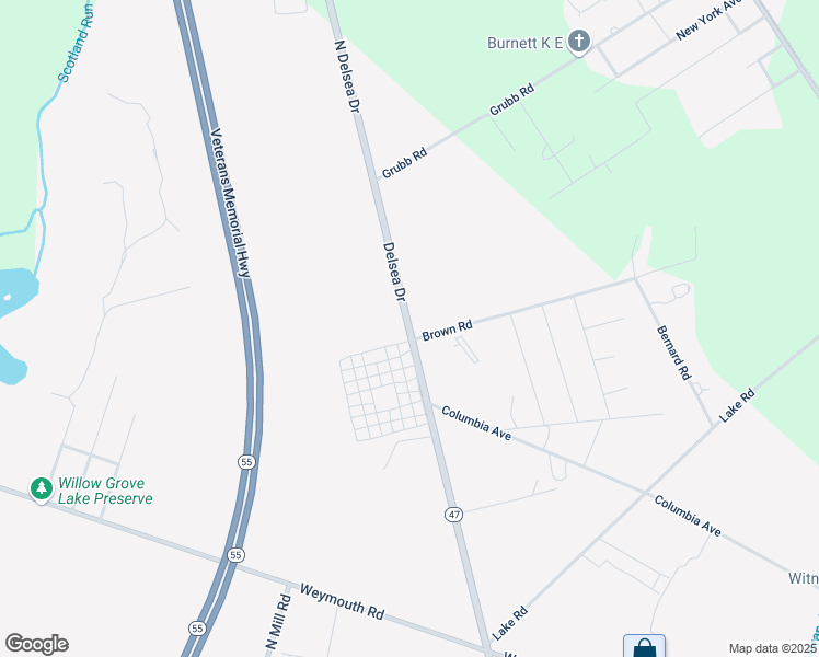 map of restaurants, bars, coffee shops, grocery stores, and more near 4449 North Delsea Drive in Newfield