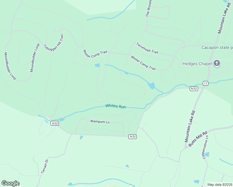 map of restaurants, bars, coffee shops, grocery stores, and more near 81 Nokomis Trail in Hedgesville