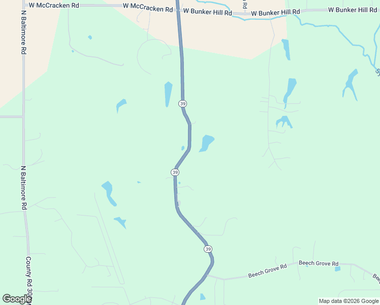 map of restaurants, bars, coffee shops, grocery stores, and more near 8945 Indiana 39 in Mooresville